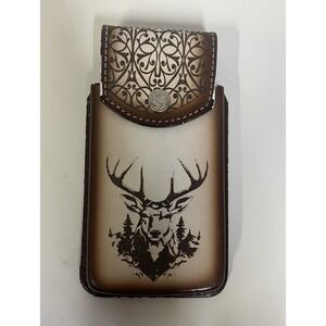 Used Cowhide Leather Phone Holder (3 1/2inch X 7 Inch)